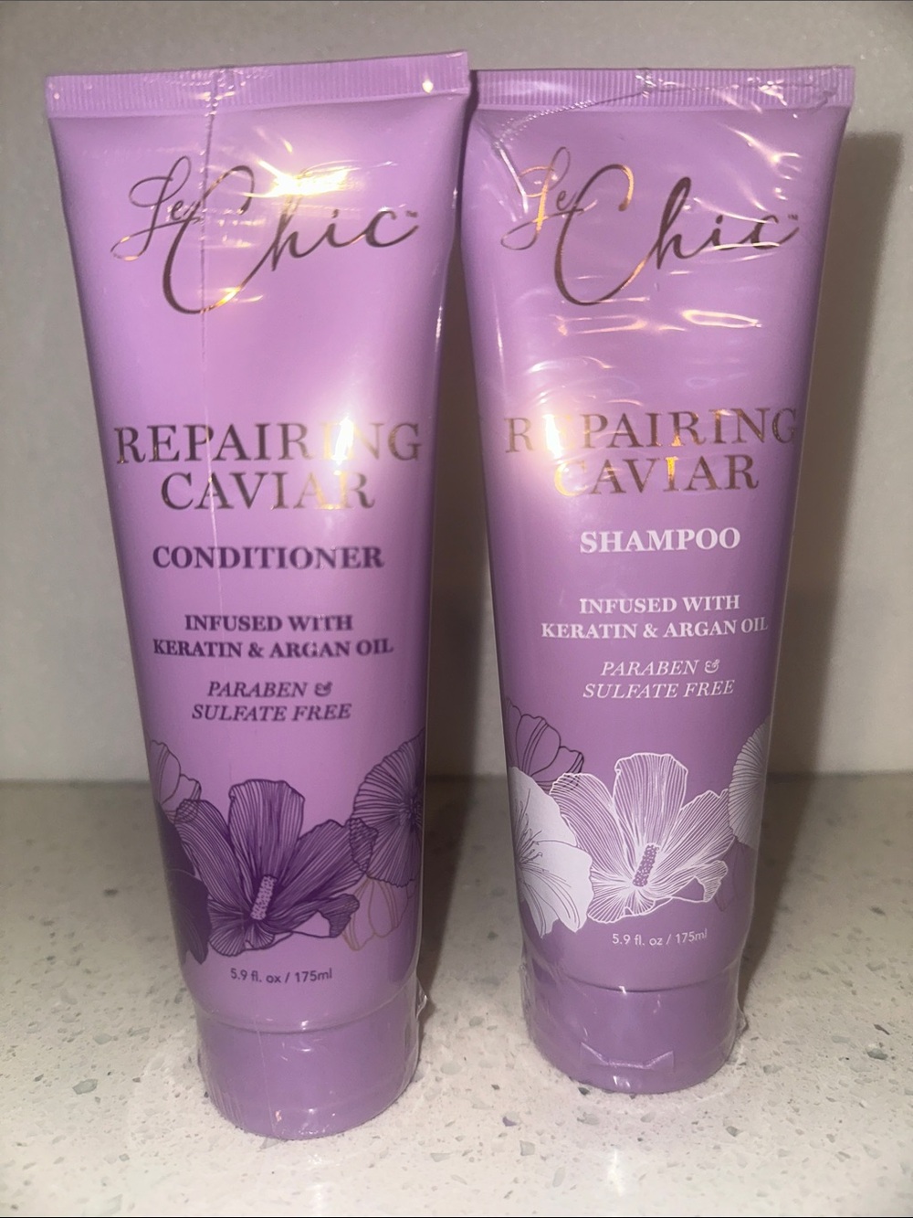chic Repairing Caviar Conditioner & Shampoo Set - Lavender